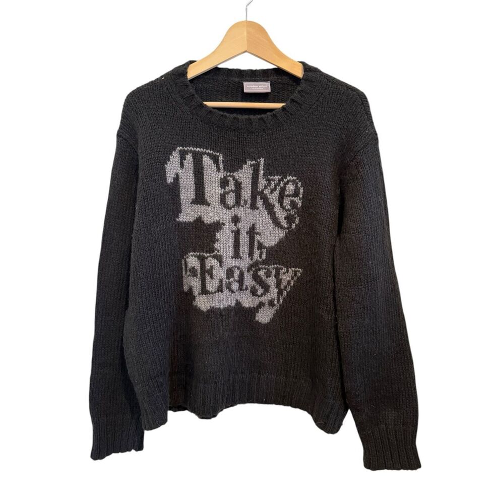 Wooden Ships Take It Easy Sweater Size S/M